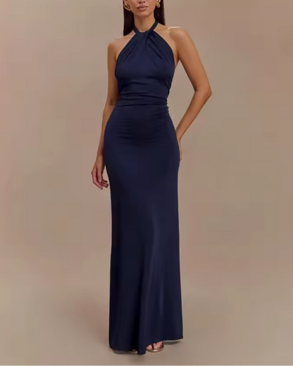 Aria | Vestito Elegante Halter Lungo