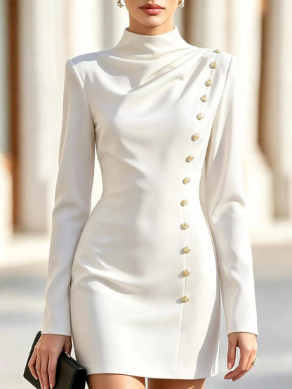 Lavinia | Abito Elegante con Bottoni
