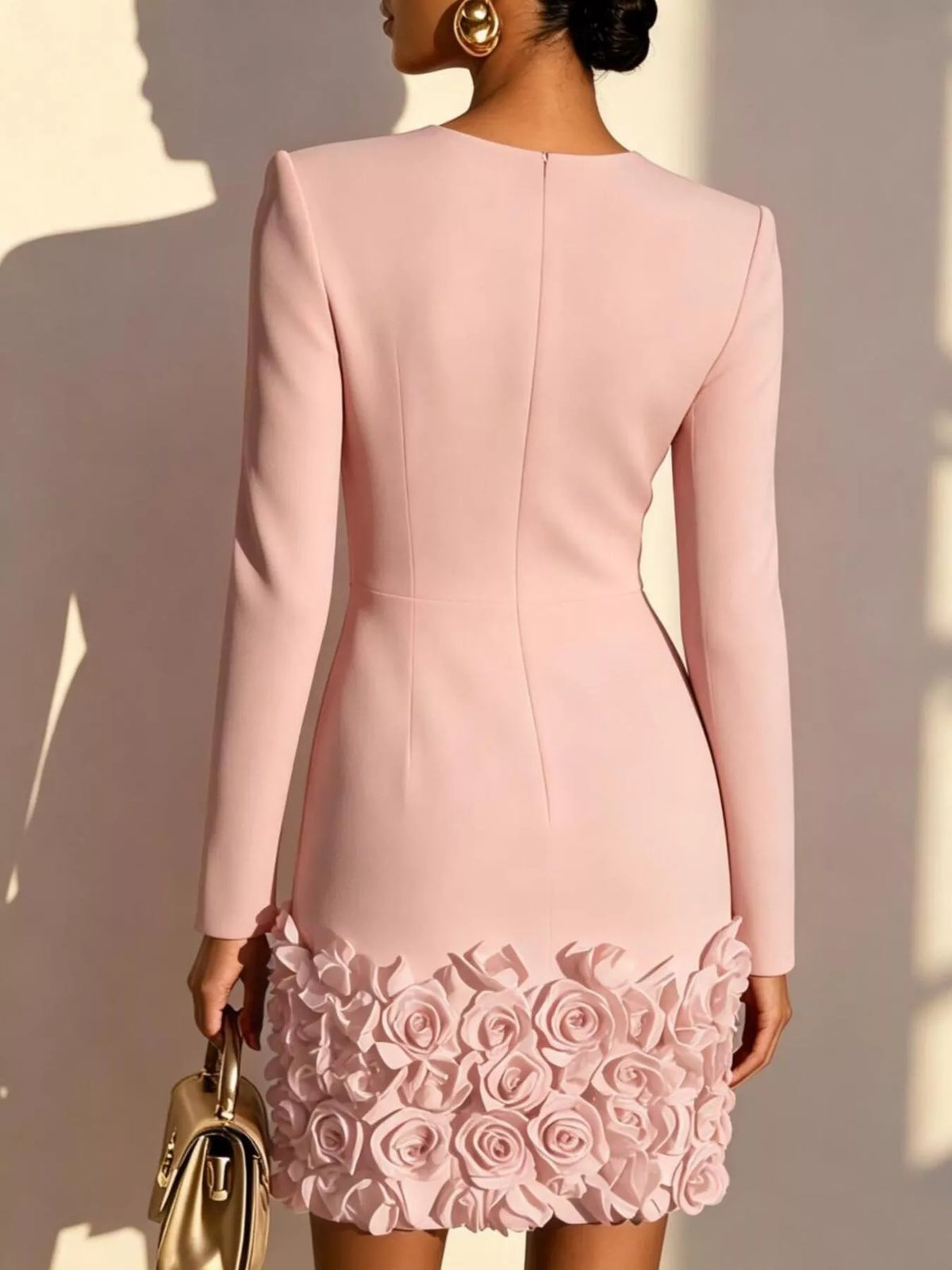 Cosima | Mini Abito con Rose Applicate