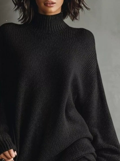 Delfina | Abito Maglione Oversize Collo Alto