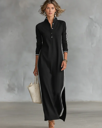 Elara | Vestito Maxi Bianco dallo Stile Minimalista