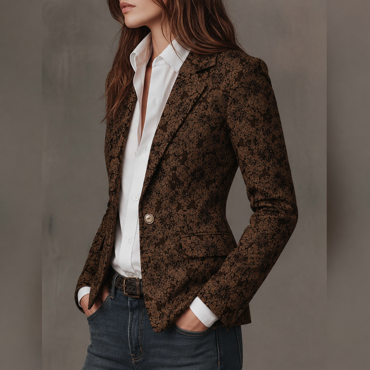 Estella | Blazer Jacquard Aderente