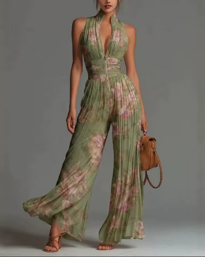 Freya | Mono Halter con Stampa Floreale