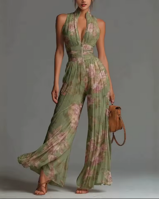 Freya | Mono Halter con Stampa Floreale