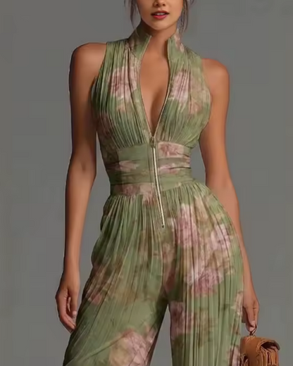 Freya | Mono Halter con Stampa Floreale