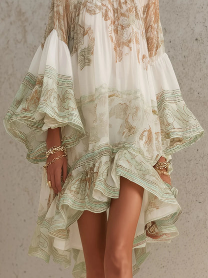 Cosette | Vestito a Righe con Volant