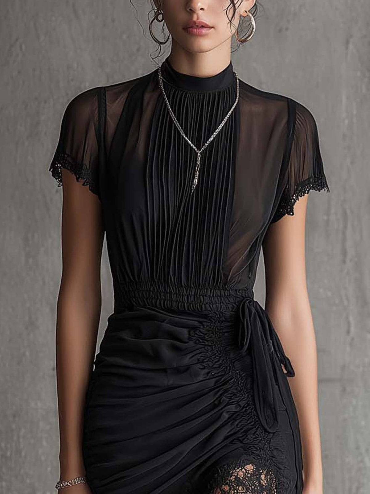 Simona | Vestito con Vita Plissettata