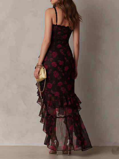 Carmela | Vestito Floreale con Volant