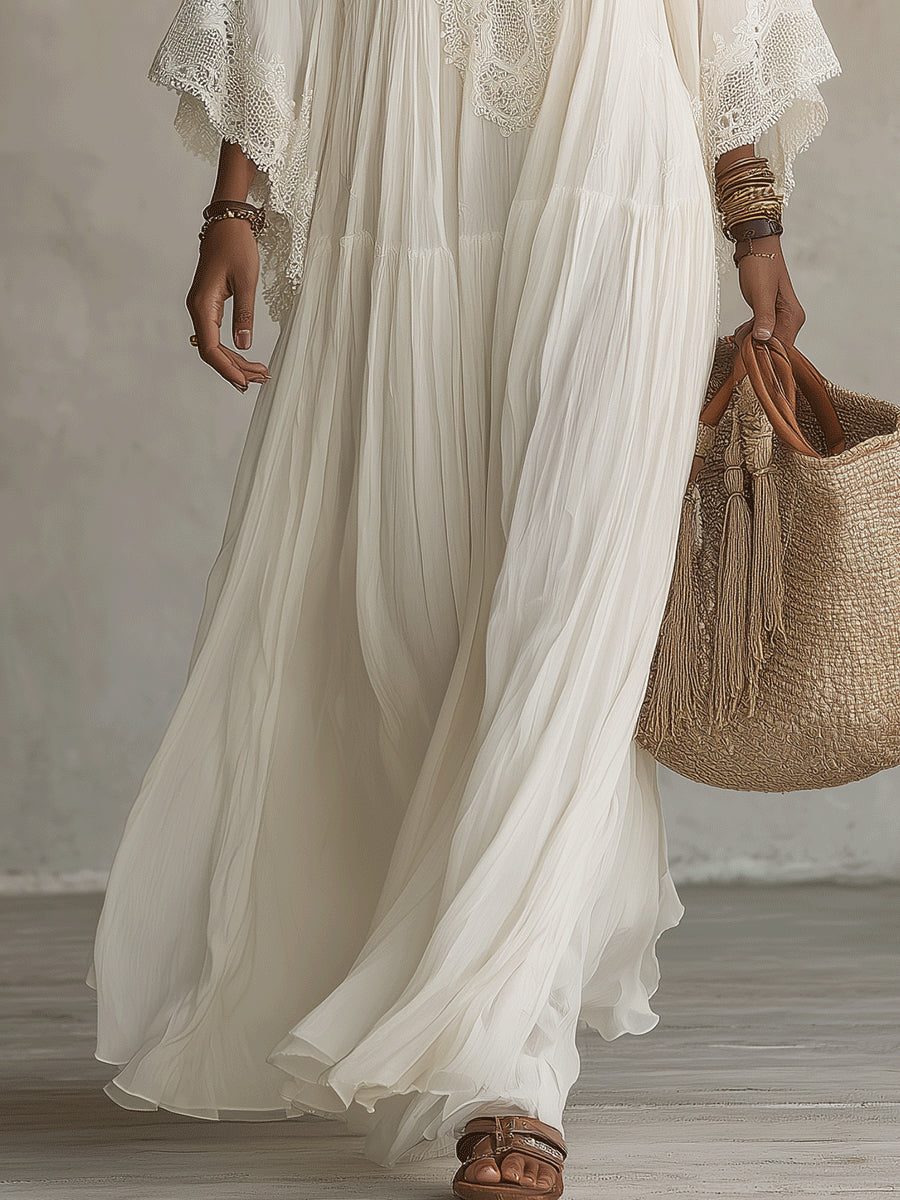 Mabel | Abito lungo in georgette