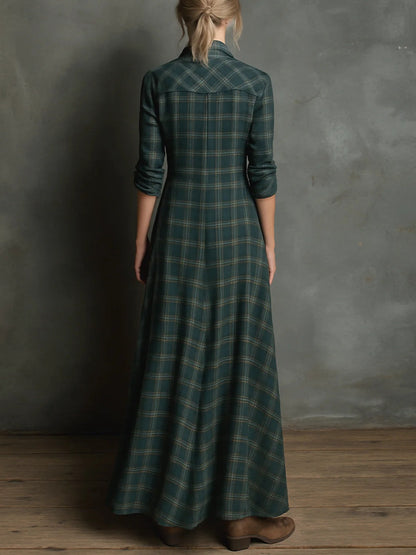 Valentine | Abito Lungo a Quadri