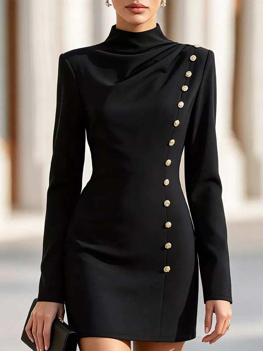 Lavinia | Abito Elegante con Bottoni