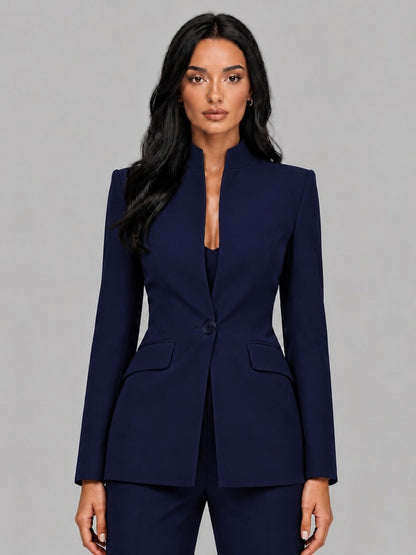 Faustina | Completo Due Pezzi con Blazer a Listino e Pantaloni a Zampa