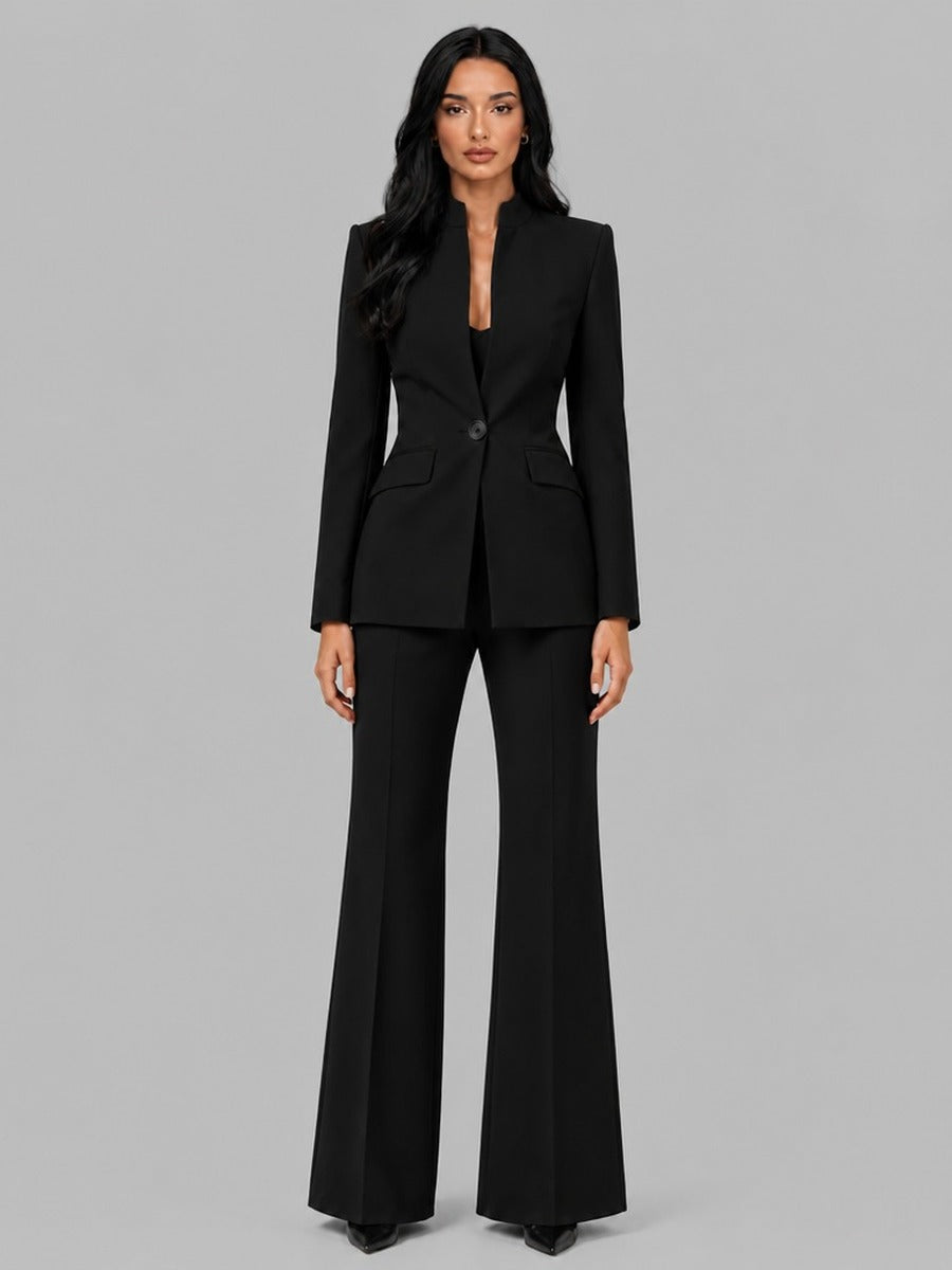 Faustina | Completo Due Pezzi con Blazer a Listino e Pantaloni a Zampa